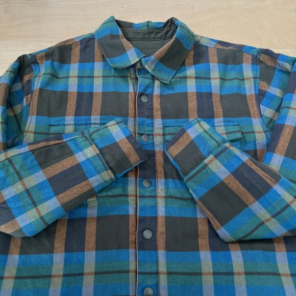 Cotopaxi Shirt Jacket Medium Multicolor Checkered Reversible Lined Workwear - Picture 3 of 12